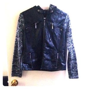 Faux leather jacket